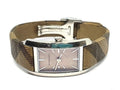 Burberry The Pioneer Grey Dial Brown Leather Strap Watch for Women - BU9504