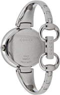 Gucci Guccissima Analog Black Dial Silver Steel Strap Watch For Women - YA134301