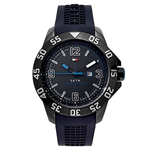 Tommy Hilfiger Sport Multifunction Black Dial Black Rubber Strap Watch for Men - 1790983