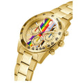 Guess Altitude Multifunction Gold Dial Gold Steel Strap Watch for Men - GW0434G1