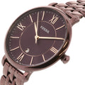 Fossil Jacqueline Brown Dial Brown Steel Strap Watch for Women - ES4100