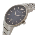 Emporio Armani Renato Quartz Blue Dial Silver Steel Strap Watch For Men - AR11182