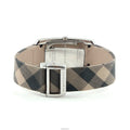 Burberry Nova Check Brown Dial Brown Leather Strap Watch For Women - BU9404