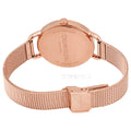 Calvin Klein Even White Dial Rose Gold Mesh Bracelet Watch for Women - K7B23626