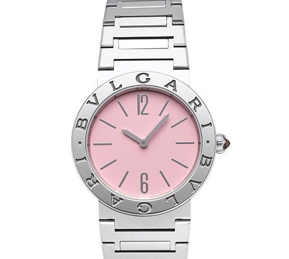 Bvlgari Bvlgari Bvlgari Quartz Pink Dial Silver Steel Strap Watch for Women - BVLGARI103711