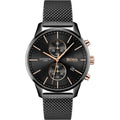 Hugo Boss Associate Black Dial Black Mesh Bracelet Watch for Men - 1513769