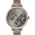 Hugo Boss Symphony Grey Dial Gold Mesh Bracelet Watch for Women - 1502424