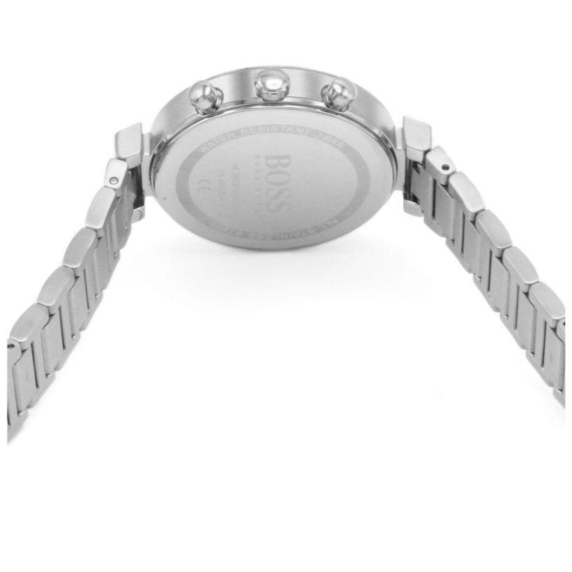 Hugo Boss Flawless Silver Dial Silver Steel Strap Watch for Women - 1502530