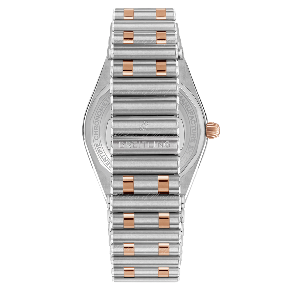 Breitling Chronomat 32 Diamonds Mother of Pearl Dial Two Tone Steel Strap Watch for Women - U77310591A2U1