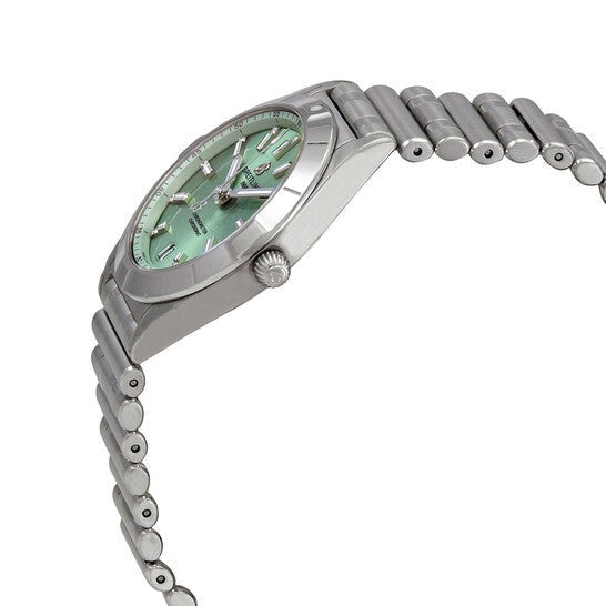 Breitling Chronomat 32 Diamonds Green Dial Silver Steel Strap Watch for Women - A77310101L1A1