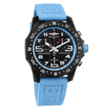 Breitling Endurance Pro Black Dial Light Blue Rubber Strap Watch for Men - X82310281B1S1