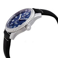 Breitling Navitimer 8 Automatic 41mm Blue Dial Black Leather Strap Mens Watch - A1731410