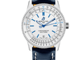 Breitling Navitimer Automatic 41mm White Dial Blue Leather Strap Watch for Men - A173263A1G1P1