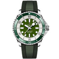 Breitling Superocean Automatic 44 Green Dial Green Rubber Strap Watch for Men - A17376A31L1S1