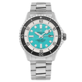 Breitling Superocean Automatic 44mm Turquoise Dial Silver Steel Strap Watch for Men - A17376211L2A1