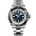 Breitling Superocean Automatic 44mm Blue Dial Silver Steel Strap Watch for Men - A17376211C1A1