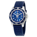 Breitling Superocean II 44mm Blue Dial Blue Rubber Strap Watch for Men - A17392D8/C910/158S/A20SS.1