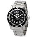 Breitling Superocean II 44mm Black Dial Black Steel Strap Watch for Men - A17392D71B1A1