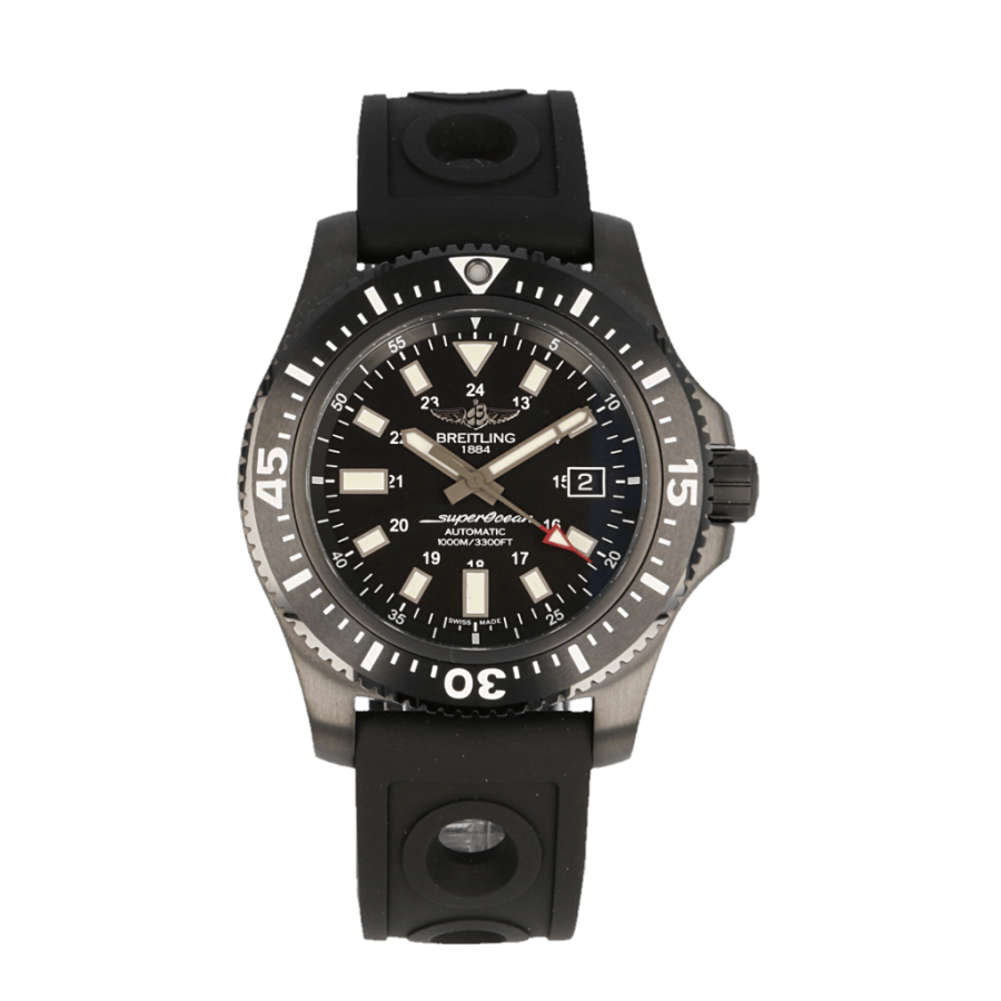 Breitling Superocean 44mm Special Volcano Black Dial Black Rubber Strap Watch for Men - Y1739310/BF45/227S/A20SS.1