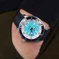 Breitling Superocean Automatic 44 Turquoise Dial Black Rubber Strap Watch for Men - A17376211L2S1