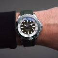 Breitling Superocean Automatic 44 Green Dial Green Rubber Strap Watch for Men - A17376A31L1S1