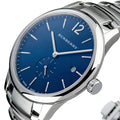 Burberry The Classic Blue Dial Silver Steel Strap Watch for Men - BU10007