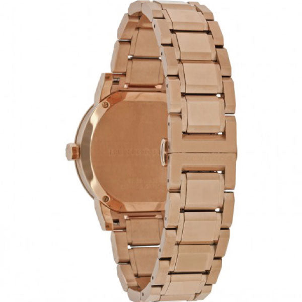 Burberry The City Rose Gold Dial Rose Gold Steel Strap Watch for Women - BU9034