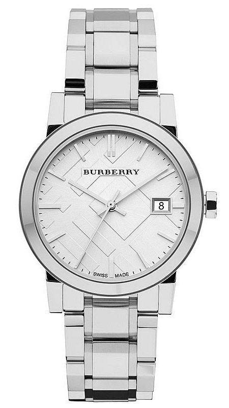 Burberry The City White Dial Silver Stainless Steel Strap Watch for Women - BU9100