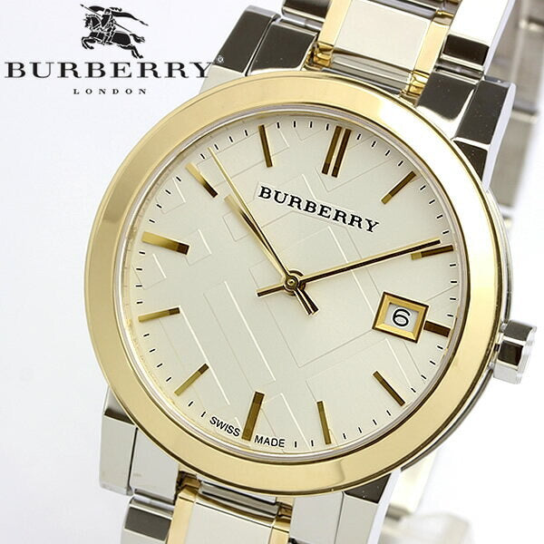 Burberry The City Silver Dial Two Tone Steel Strap Watch for Women - BU9115