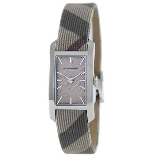 Burberry The Pioneer Grey Dial Brown Leather Strap Watch for Women - BU9504