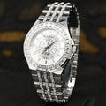 Bulova Phantom Crystal Silver Dial Silver Steel Strap Watch for Men - 96A236