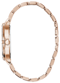 Bulova Crystal Collection Silver Dial Rose Gold Steel Strap Watch for Women - 98L229