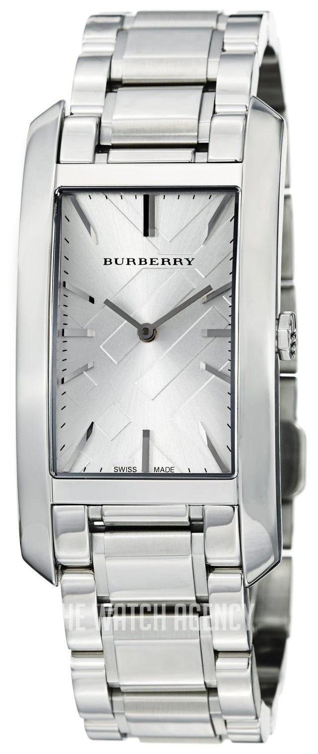 Burberry Heritage Silver Dial Silver Steel Strap Watch For Women - BU9400