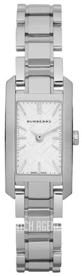 Burberry Heritage White Dial Silver Steel Strap Watch For Women - BU9600