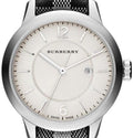 Burberry Classic Silver Dial Horseberry Black Leather Strap Watch for Women - BU10103