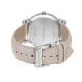 Burberry The City Silver Dial Beige Leather Strap Unisex Watch - BU9010