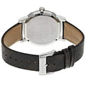 Burberry Heritage Grey Dial Black Leather Strap Watch for Men - BU9024