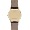 Burberry The City Gold Dial Black Leather Strap Watch for Men - BU9032