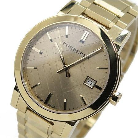 Burberry The City Gold Dial Gold Steel Strap Watch for Women - BU9033