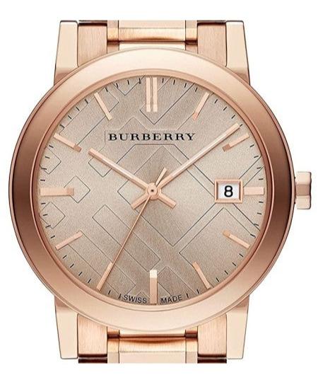 Burberry The City Rose Gold Dial Rose Gold Steel Strap Watch for Women - BU9034