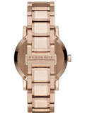 Burberry The City Rose Gold Dial Rose Gold Steel Strap Watch for Women - BU9034