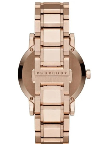 Burberry The City Rose Gold Dial Rose Gold Steel Strap Watch for Women - BU9034