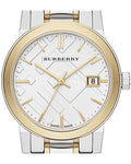 Burberry The City Silver Dial Two Tone Steel Strap Watch for Women - BU9115