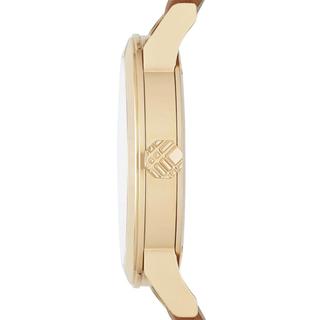 Burberry The City Gold Dial Brown Leather Strap Watch for Women - BU9133