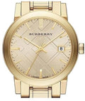 Burberry The City Gold Dial Gold Steel Strap Watch for Women - BU9134