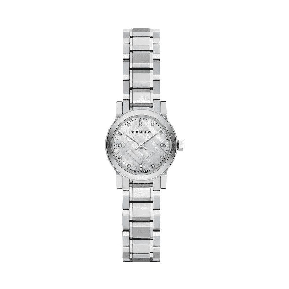 Burberry The City Silver Dial Silver Steel Strap Watch for Women - BU9213