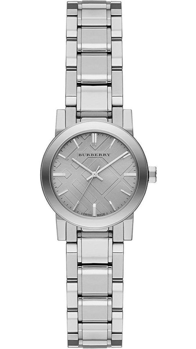 Burberry The City Diamonds Silver Dial Silver Steel Strap Watch for Women - BU9229