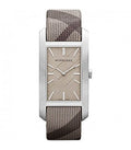 Burberry Nova Check Brown Dial Brown Leather Strap Watch For Women - BU9404