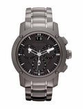 Burberry Endurance Chronograph Black Dial Black Steel Strap Watch For Men - BU9801