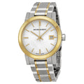 Burberry The City Silver Dial Two Tone Steel Strap Watch for Women - BU9115